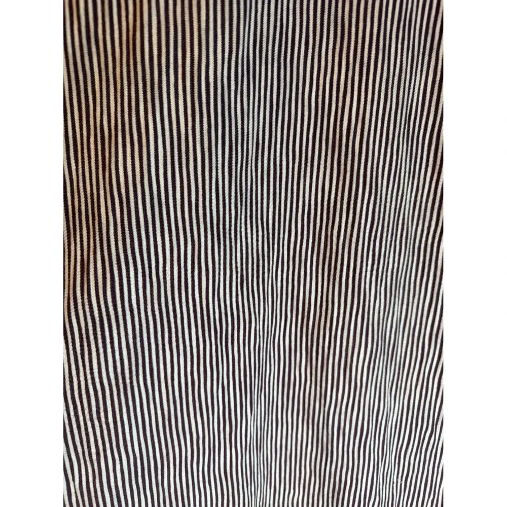 Left Coast Tee Mens XL Shaped Fit Striped Jersey Cotton Button Down Shirt Peru